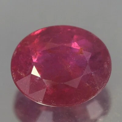 1.68CT EXCEPTIONAL AA UNHEATED UNTREATED OVAL RED RUBY NATURAL - Image 1 of 3