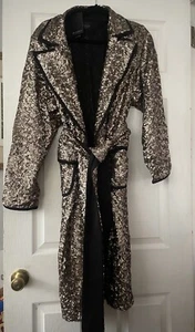 NWT Eloquii Sequin Sparkly Evening Festive Belted Trench Coat Size 22/24 - Picture 1 of 6