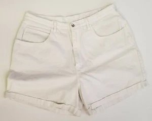 Stefano International White Jean Shorts Women's 24 Plus Size 24w - Picture 1 of 12