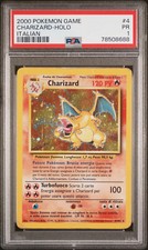 PSA 1 POOR - ITALIAN Charizard 1999 Base Set 4/102 HOLO Pokemon Card ITA