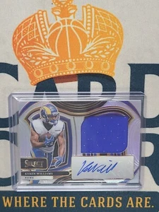 2024 Select Football KYREN WILLIAMS Rookie Relic Auto RC /99 SS - Picture 1 of 2