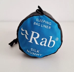 Rab Silk Mummy Sleeping Bag Liner - Lightweight & Compact - Trekking Camping - Picture 1 of 5