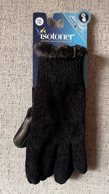 Isotoner Women's Winter Chenille Gloves Plush Lined Smart Touch Touchscreen - Image 1 of 4