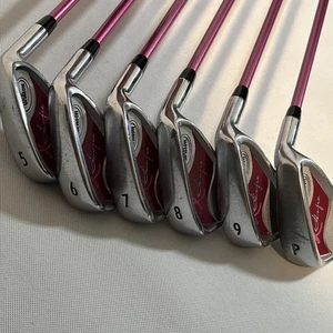 Wilson Hope Golf Clubs 5.6.7.8.9.P Graphite Shaft Women’s RH Clubs Set - Picture 1 of 11