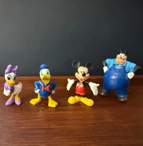 Lot of 4 MICKEY MOUSE CLUBHOUSE Figure Play Set DISNEY PVC TOY Pete Daisy Donald - Picture 1 of 7