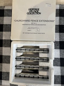 Dept 56 Heritage Village Accessories Churchyard Fence Extensions Set Of 4 - Picture 1 of 5