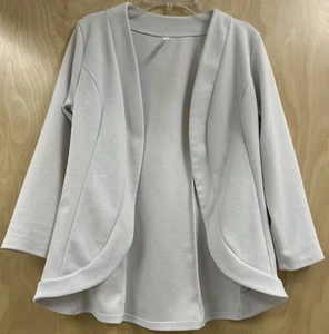 MAGIC FIT OPEN BLAZER SIZE MED WHITE - Picture 1 of 5