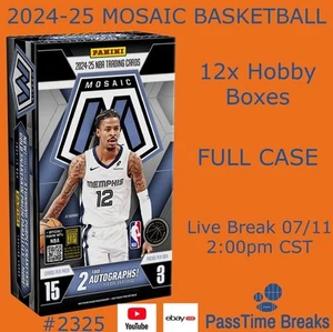 RAY ALLEN 2024-25 MOSAIC BASKETBALL - 1x Case 12x Hobby Box - PLAYER BREAK 2325 - Picture 1 of 1
