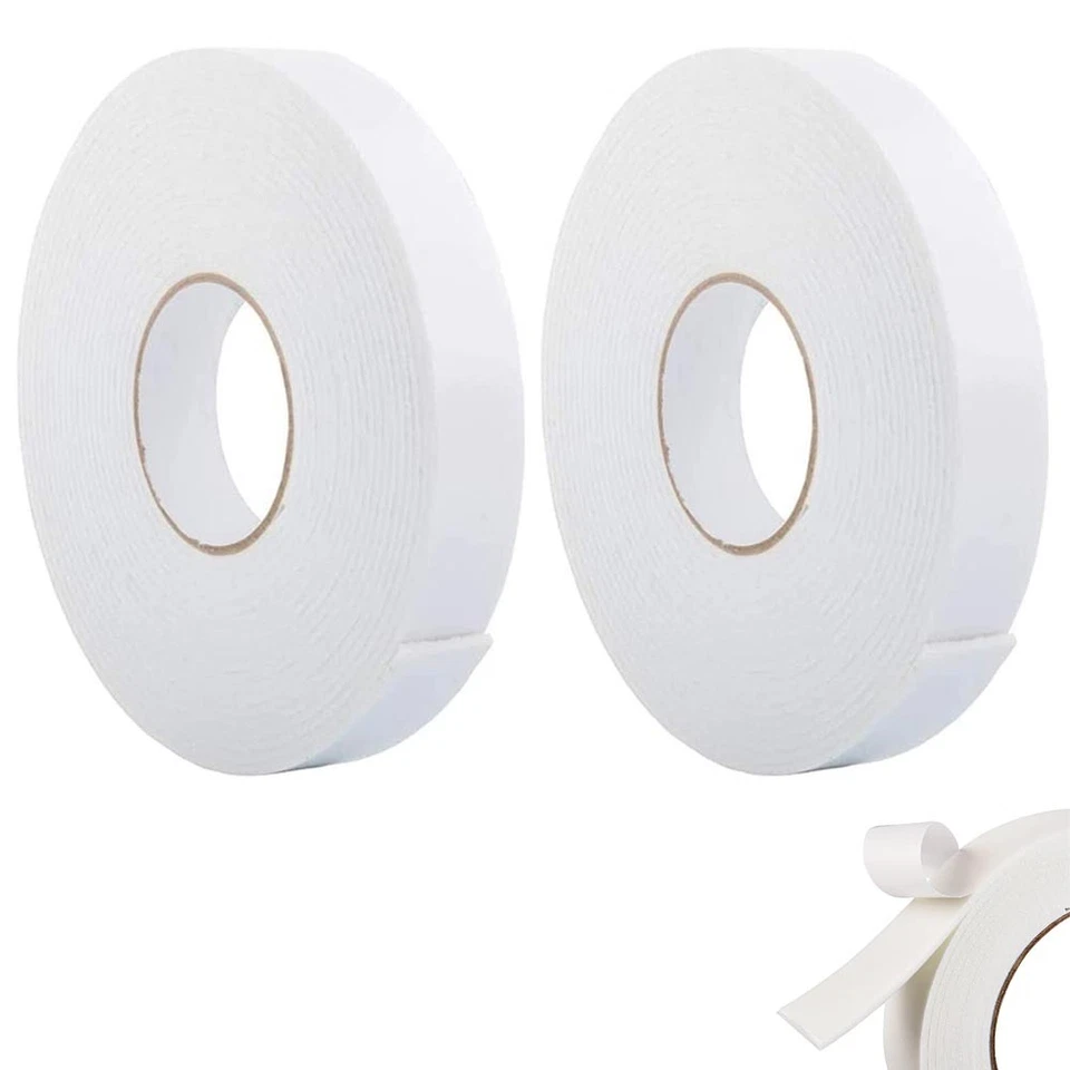 KOLE IMPORTS 2 Pc Double Sided Heavy Duty Mounting Foam Tape Adhesive 3/4" x 16 FT Permanent