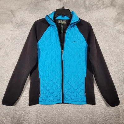 Chaqueta polar LRL Active Ralph Lauren cremallera completa acolchada azul negro para mujer mediana Foto 1 de 4