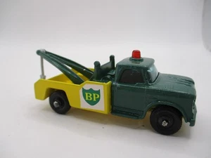 Vintage Matchbox #13D DODGE Wreck Truck RARE RESTORED-MODIFIED GREEN CAB CODE3 - Picture 1 of 15
