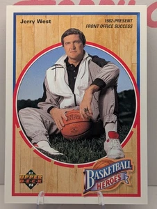 1991-92 Upper Deck Basketball Heroes Jerry West - Los Angeles Lakers NBA #8 - Picture 1 of 6