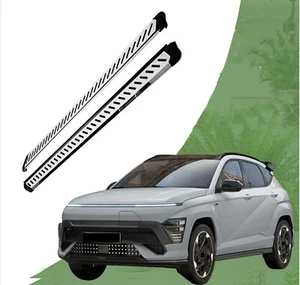 2PCS  Running Board fits for Hyundai KONA 2024 2025 Side Step Nerf Bar Aluminum - Picture 1 of 9