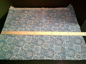 WASHED & IRONED Bandana-Royal Fat Quarter 18" X 22" Cotton Fabric - Picture 1 of 5