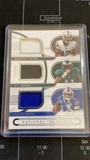 AJ Brown, Stefon Diggs, Davante Adams 2022 National Treasures Triple Patch! /99
