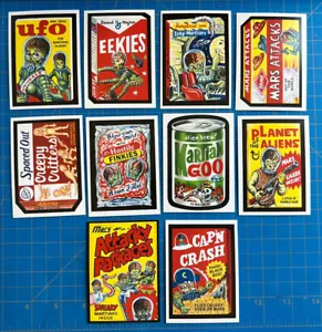 2016 Topps Mars Attacks ATTACKY PACKAGES Wacky Packages 1st Series White Set - Picture 1 of 1