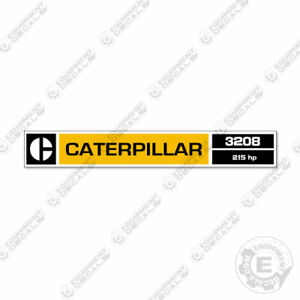 Caterpillar 3208 Engine Decal (215 HP) Equipment Decals - 7 YEAR 3M VINYL!