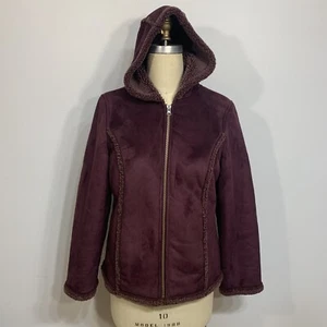 LL Bean Coat Shearling Womens Small - Picture 1 of 9