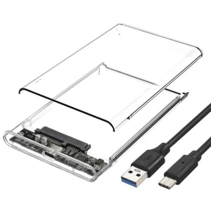 2.5" SATA USB 3.1 Hard Drive Disk HDD SSD Enclosure External Laptop Case K6G7 - Picture 1 of 10