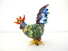 Vintage Murano Hand Blown Art Glass Chicken Rooster Figurine