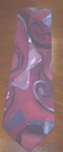 Surrey Polyester Mens Neck Tie Multicolor Psychedelic Art 3.75X57.5 Made In USA - Picture 1 of 4