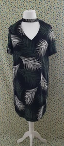 Dorothy Perkins Women's Palm Leaf Print Tunic Summer Dress Size 10 Ladies - Picture 1 of 5