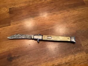 Vintage IMPERIAL PROV. USA 1 Blade Fish Pocket Knife Yellow - Picture 1 of 12