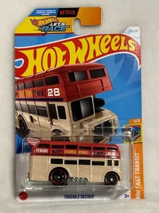 2024 Hot Wheels HW FAST TRANSIT 5/5 Trouble Decker 126/250 - Picture 1 of 3