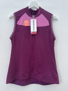 Louis Garneau Sz L Womens Beeze 2 Sleeveless Moisture Wicking Top Cycling Purple - Picture 1 of 12