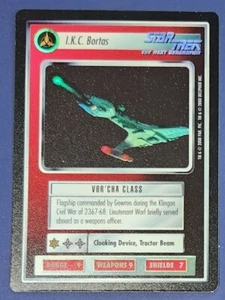 Star Trek CCG Reflections  I.K.C. Bortas - Klingon Ship - VRF Foil  Never played - Picture 1 of 1