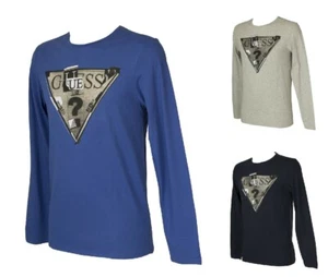 SG Maglia uomo manica lunga girocollo con stampa cotone GUESS articolo M44I19 I3 - Imagen 1 de 13