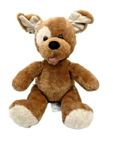 Puppy Dog Plush Build a Bear Workshop 11" Brown Beige Spot Stuffed Animal Toy - Picture 1 of 15