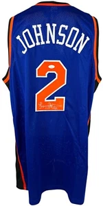 Larry Johnson autographed signed jersey NBA New York Knicks JSA COA - Picture 1 of 4