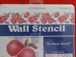 APPLE CHECKERBOARD BORDER PLAID LARGE WALL 3 STENCIL DECOR MYLAR PAINT NEW 26704 - Picture 1 of 9