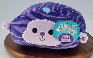 Squishmallows 8" Tazik Scimmia peluche impilabile viola morbido a righe - Foto 1 di 7