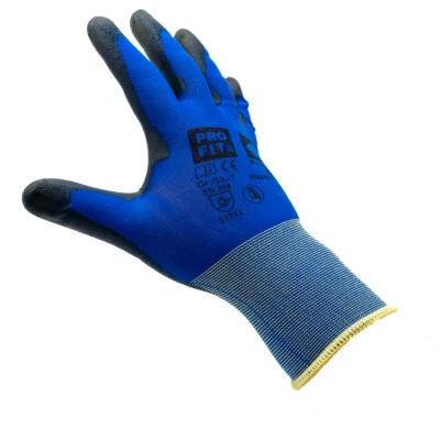 PRO FIT PU Handschuh "Perfect Lite", blau/schwarz, Touchscreen-tauglich 18 Gauge Fein