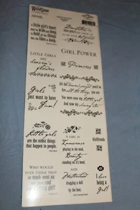 Girl simple thoughts clear stickers for scrapbook pages ~ Cloud 9 Designs - Picture 1 of 5