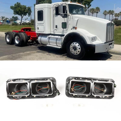 Headlight Housing Base w/ 3 Pin Female Connector for Kenworth T800 Peterbilt 379 - Image 1 of 4