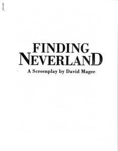 JOHNNY DEPP - KATE WINSLET - Screenplay/Script FINDING NEVERLAND 2004 - Imagen 1 de 1