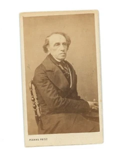 Foto vintage 4x2.5 CDV Giacomo Meyerbeer compositor de ópera alemán Pierre Petit - Imagen 1 de 2