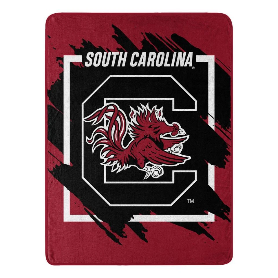 South Carolina Gamecocks 46x60 Dimensional Design Raschel Throw Blanket [NEW] - Image 1 of 1