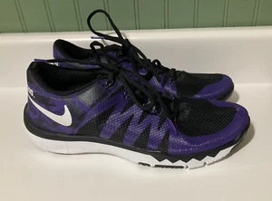 Nike TCU Horned Frogs Size 9 723939-510 (2015) Free Trainer 5.0 Shoes - Picture 1 of 6