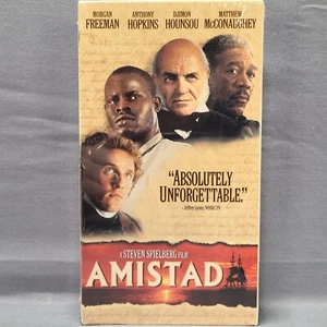 Amistad (VHD 1998) VHS Dreamworks Morgan Freeman Anthony Hopkins New Sealed - Picture 1 of 9