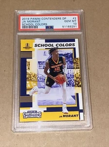 2019-20 Contenders Draft Picks School Colors Ja Morant Rookie RC PSA GEM MT 10 - Picture 1 of 2