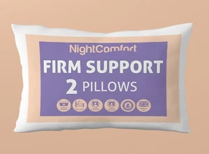 NightComfort super festes unterstützendes Kissen für Seitenschläfer Mikrofaser 2er-Pack - Bild 1 von 6