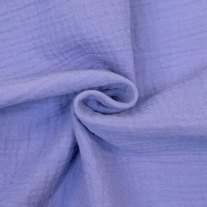 Baumwollstoff Double Gauze Musselin uni flieder (Preis= 0,5 Meter) - Bild 1 von 2