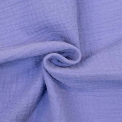 Baumwollstoff Double Gauze Musselin uni flieder (Preis= 0,5 Meter) - Bild 1 von 2