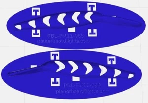 Berkley Flicker Minnow #11 Crankbait Lure Painting Stencil PBL-FM11-086 - Picture 1 of 1
