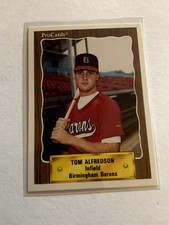 TOM ALFREDSON 1990 ProCards Birmingham Barons PWE SHIP