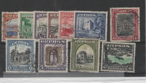 CYPRUS#125-135 USED complete set SG #133-143 - Picture 1 of 2